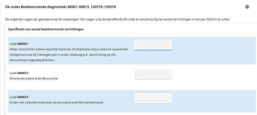 Printscreen uit DigiMV van een vraag die in het kader van de uitvraag van het RIVM wordt gesteld.